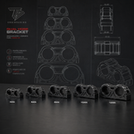 Bracket Doble AN Line — Organizador de Mangueras y Cables